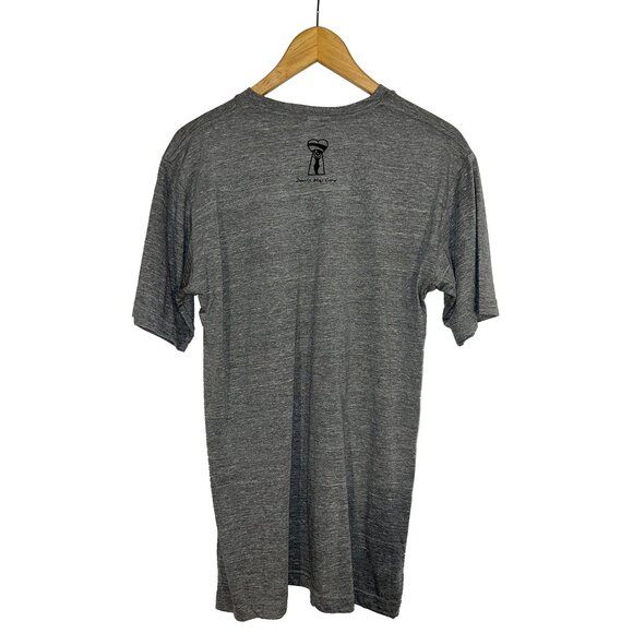 Royal Lion V-neck T-Shirt - Grey - by Devils May Care - Unisex - Picture 2 of 5